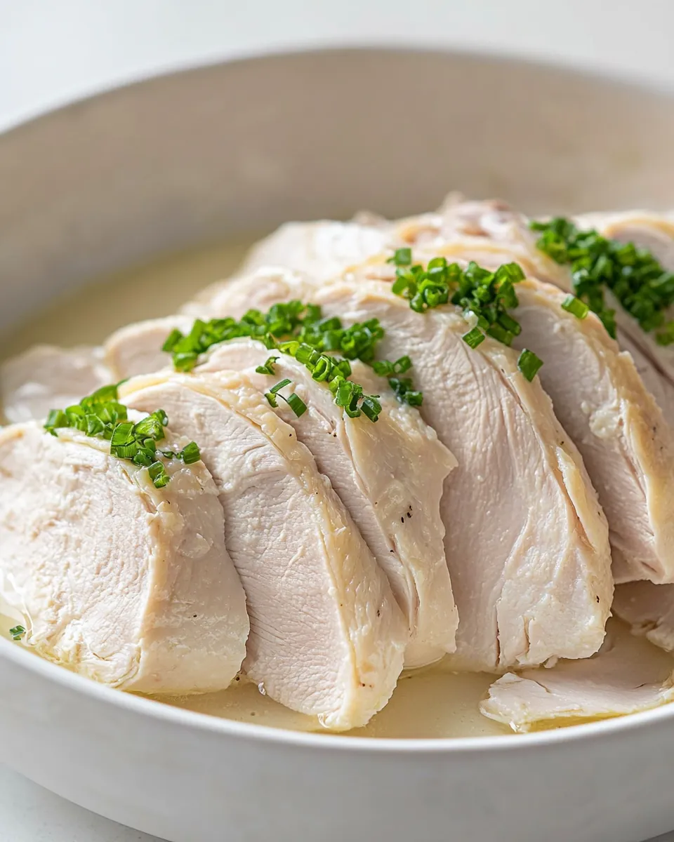 Juicy Poached Chicken
