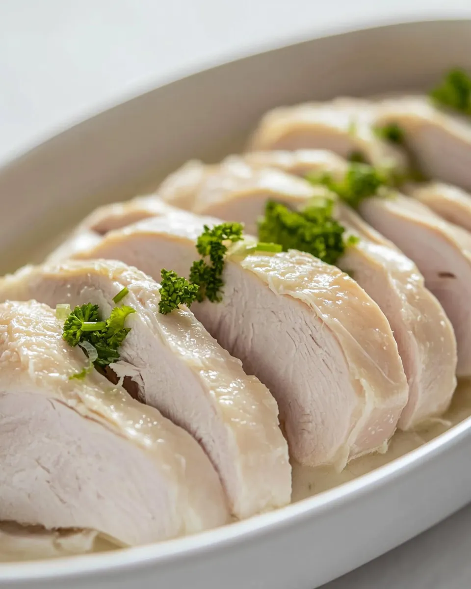Juicy Poached Chicken