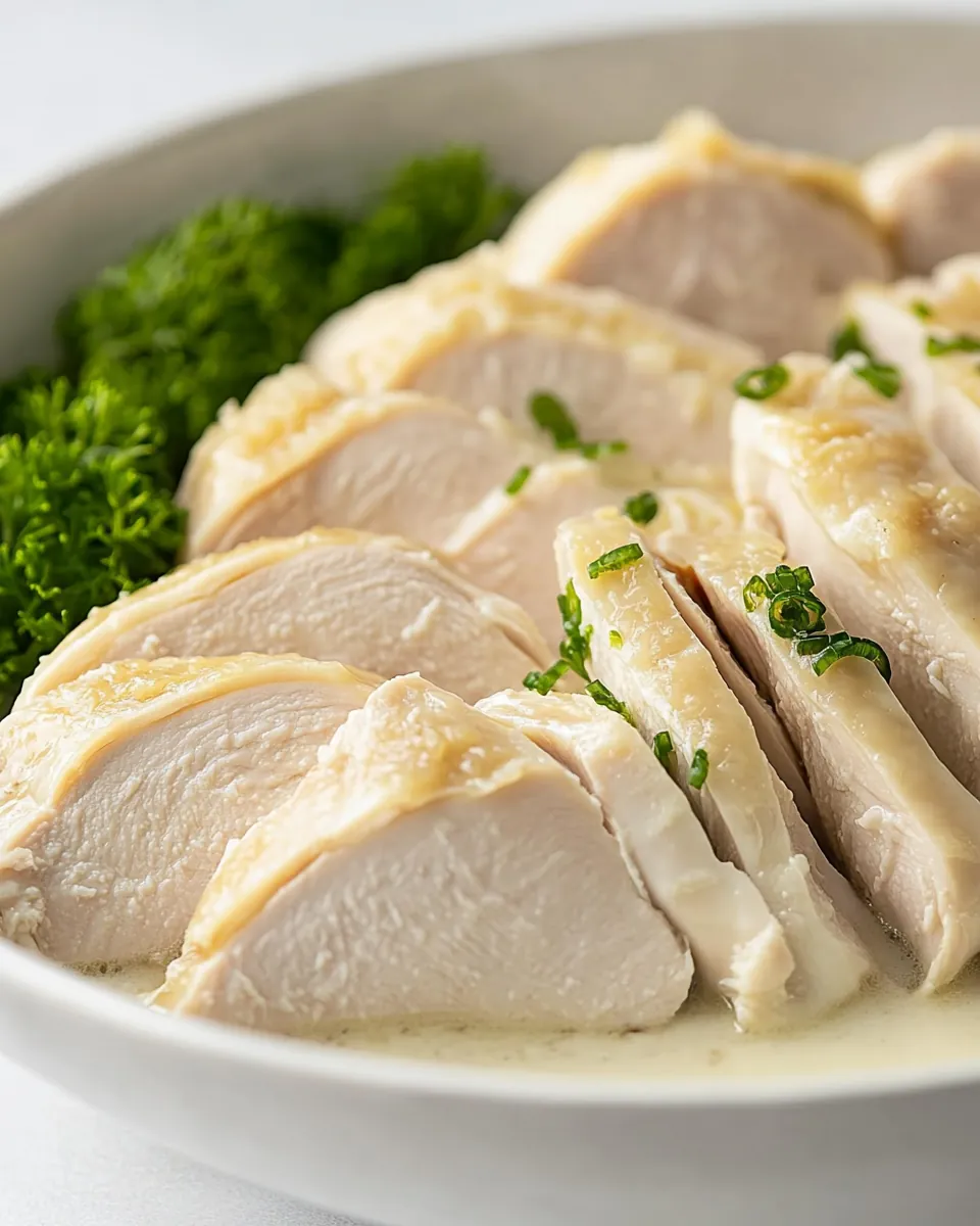 Juicy Poached Chicken