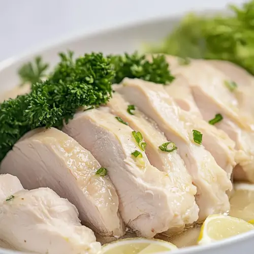 Juicy Poached Chicken