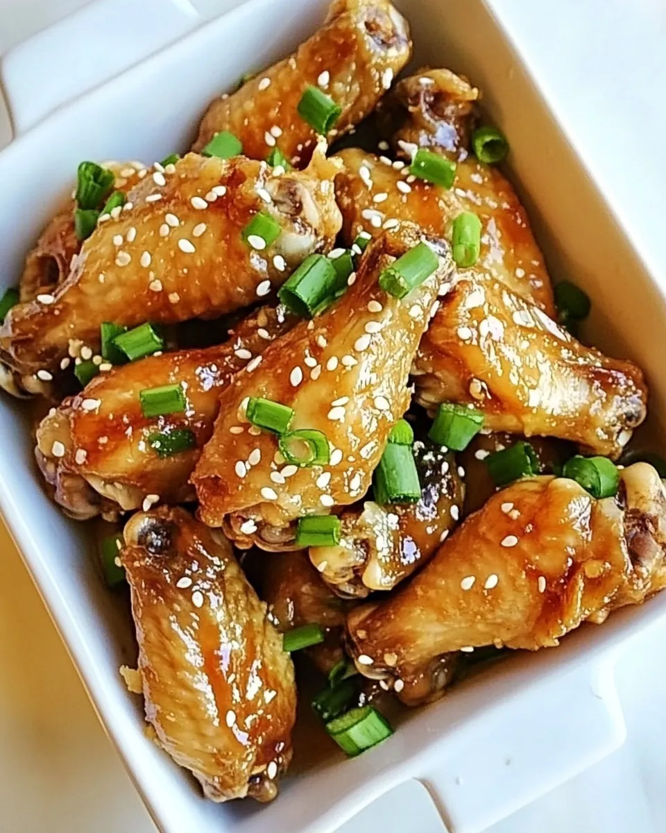 Sticky Sesame Teriyaki Chicken Wings