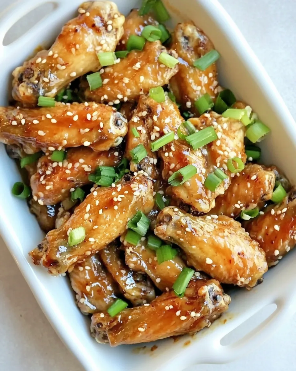 Sticky Sesame Teriyaki Chicken Wings