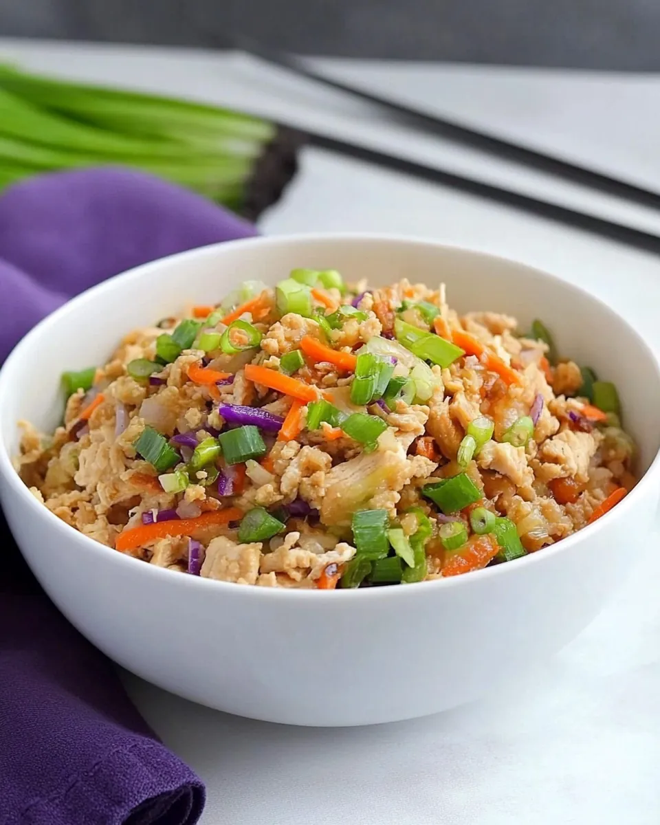 Keto Chicken Egg Roll In a Bowl