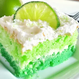 Key Lime Jello Poke Cake