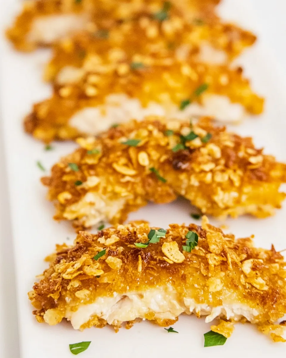 Kicked Up Cornflake Chicken