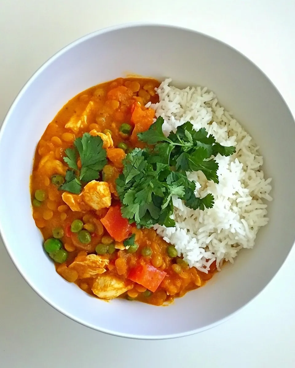 Kids Curry with Chicken and Lentils