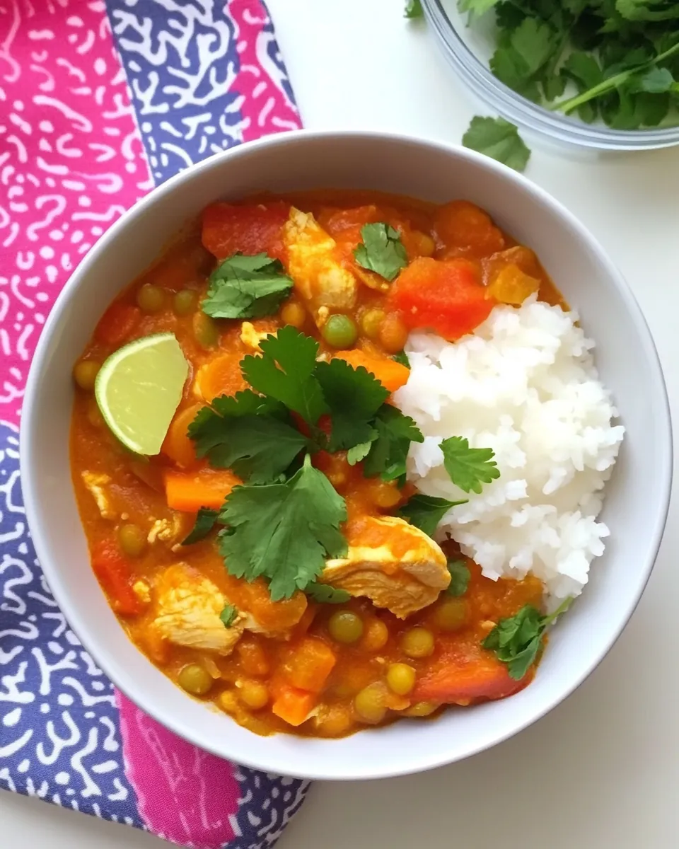 Kids Curry with Chicken and Lentils