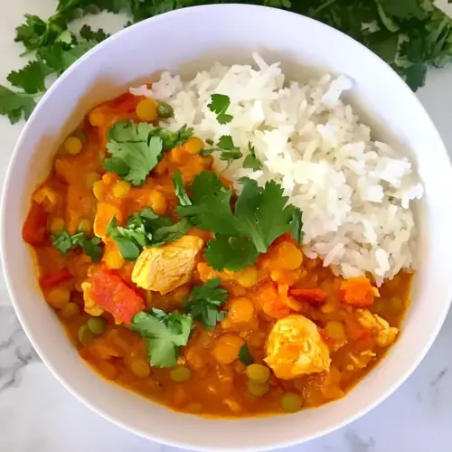 Kids Curry with Chicken and Lentils