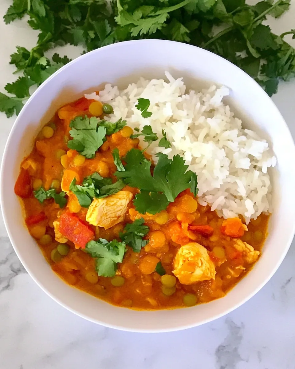 Kids Curry with Chicken and Lentils