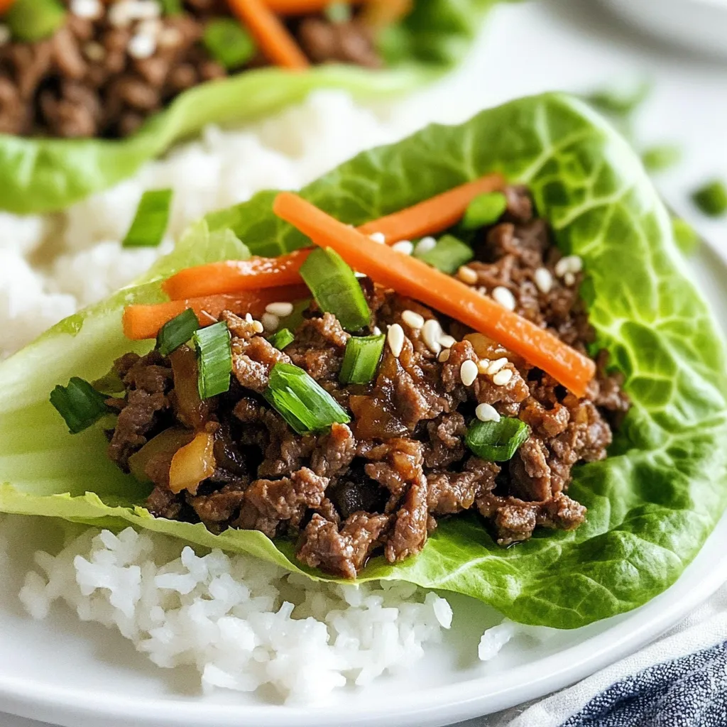 Korean Beef Lettuce Wraps