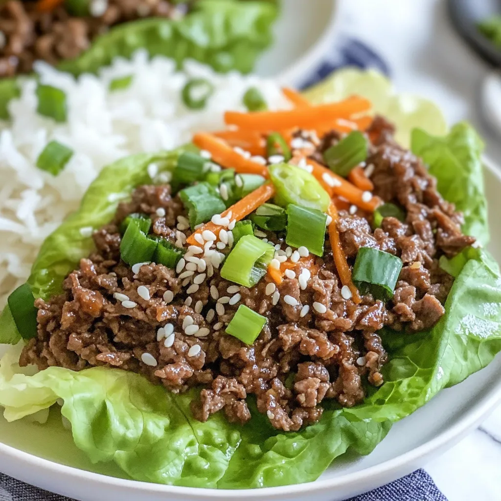 Korean Beef Lettuce Wraps