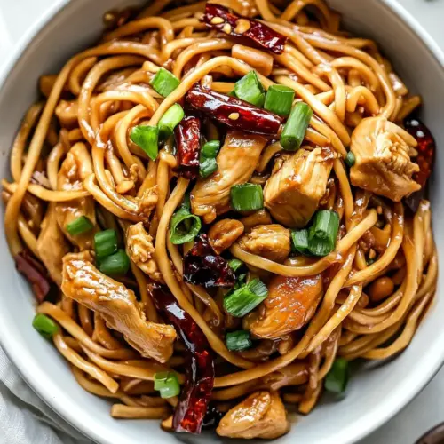 Kung Pao Chicken Noodles