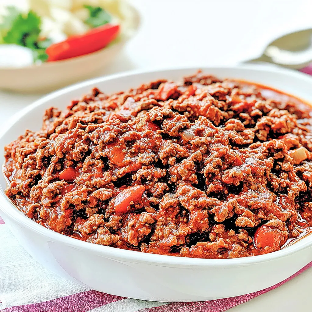 Chili Colorado con Carne