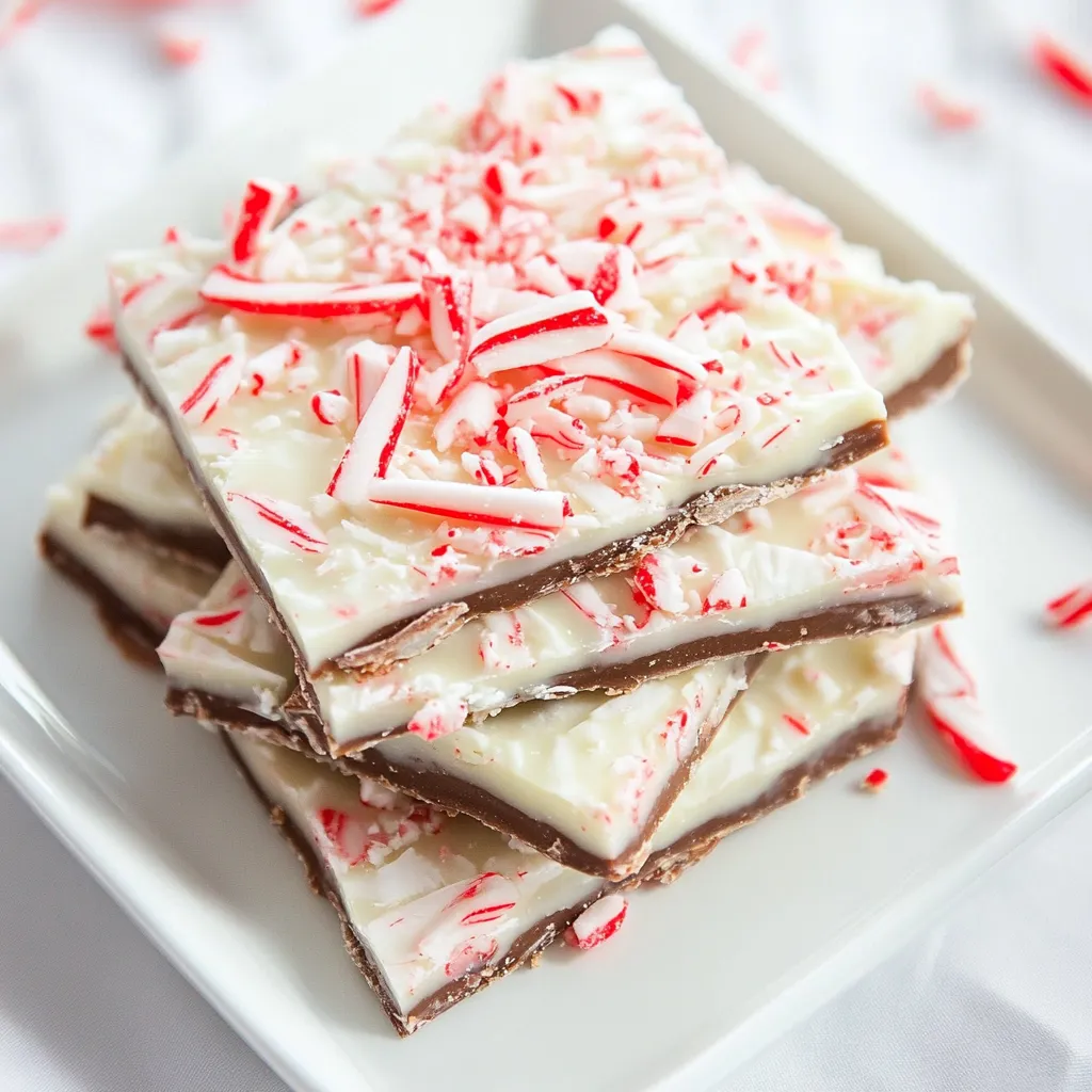 Layered Peppermint Crunch Bark