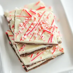 Layered Peppermint Crunch Bark