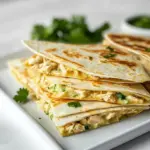 Leftover Chicken Quesadillas