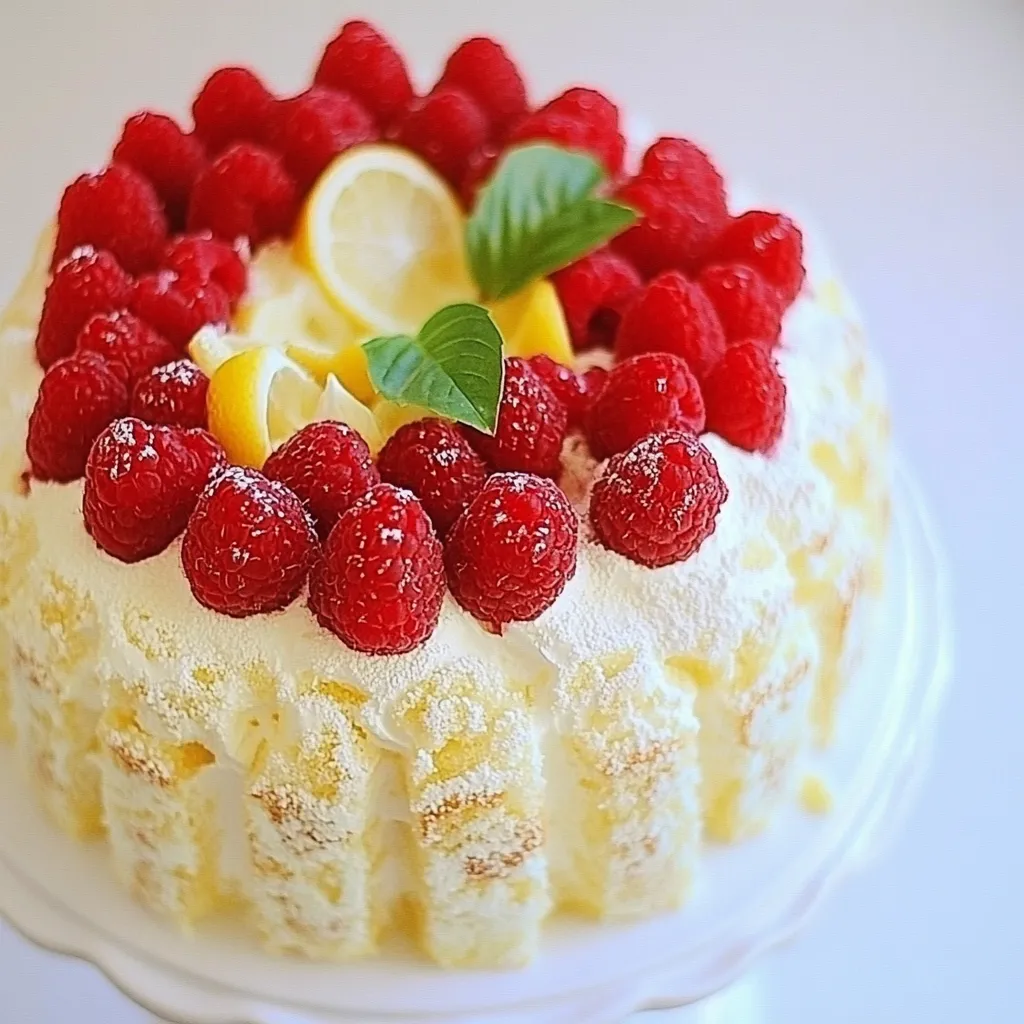 Lemon Angel Food Cake