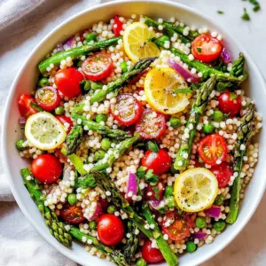 Lemon Asparagus Couscous Salad