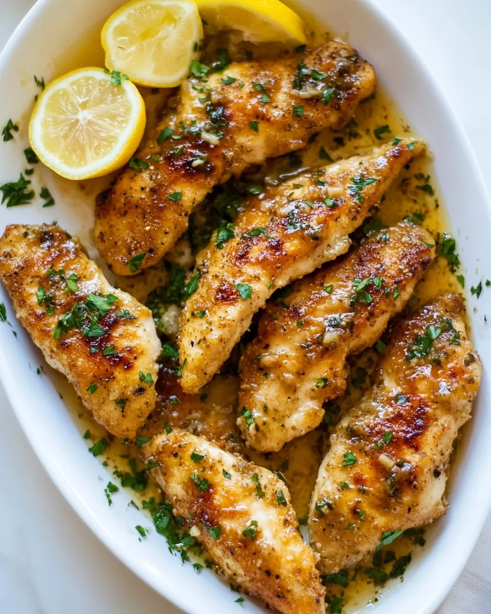 Lemon Butter Chicken Tenders