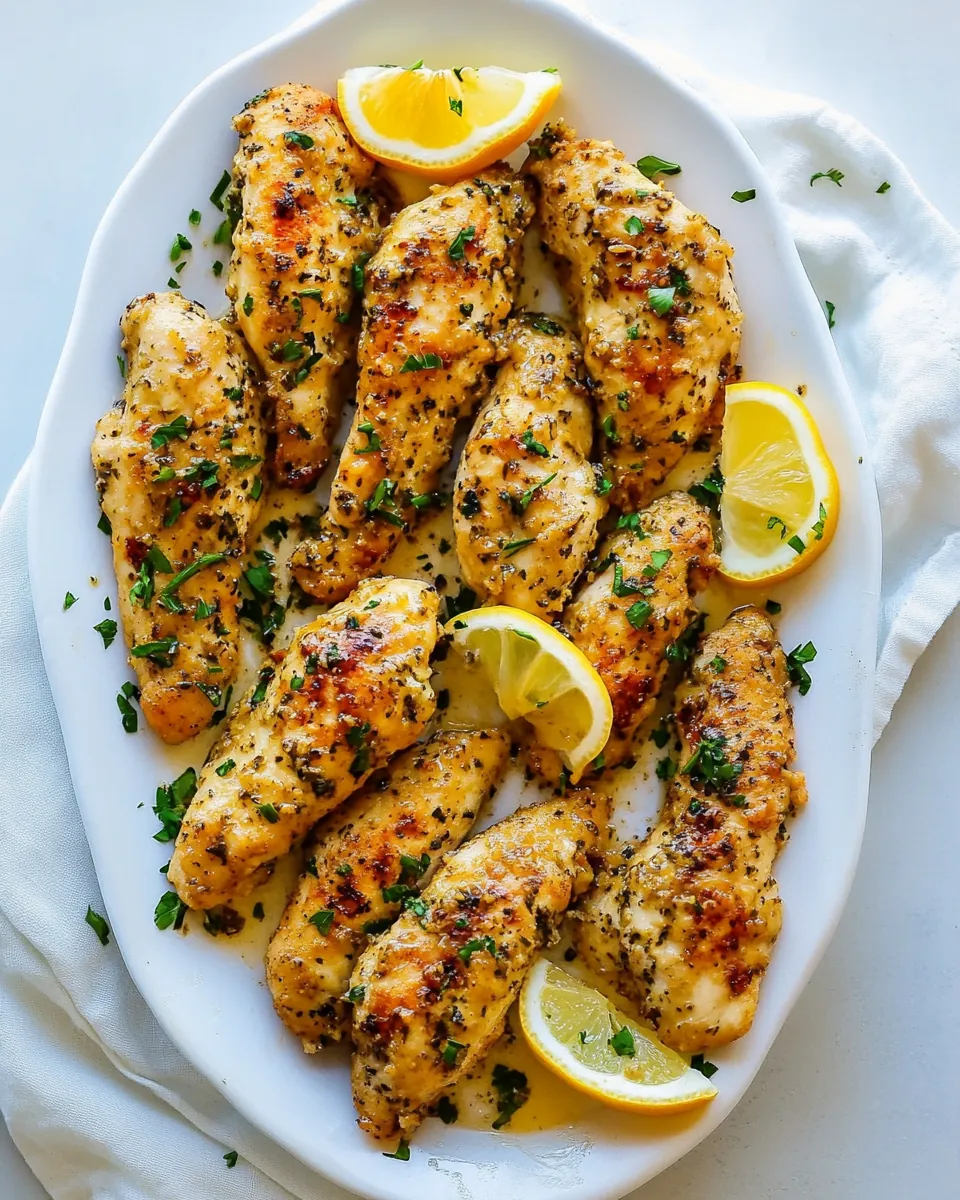Lemon Butter Chicken Tenders