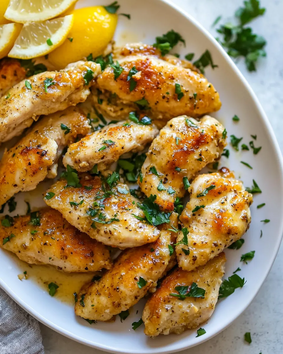 Lemon Butter Chicken Tenders