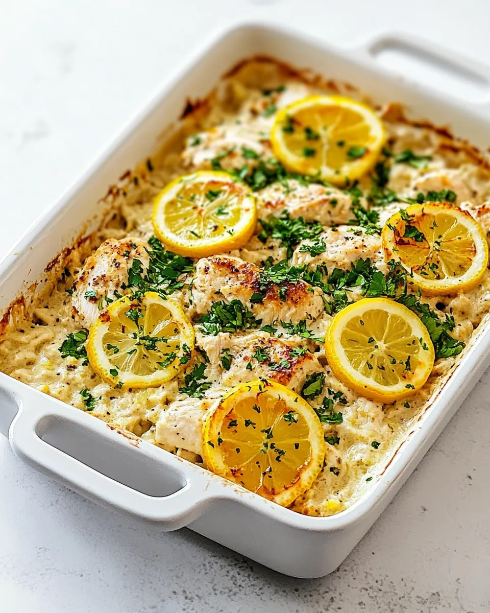 Lemon Chicken Casserole