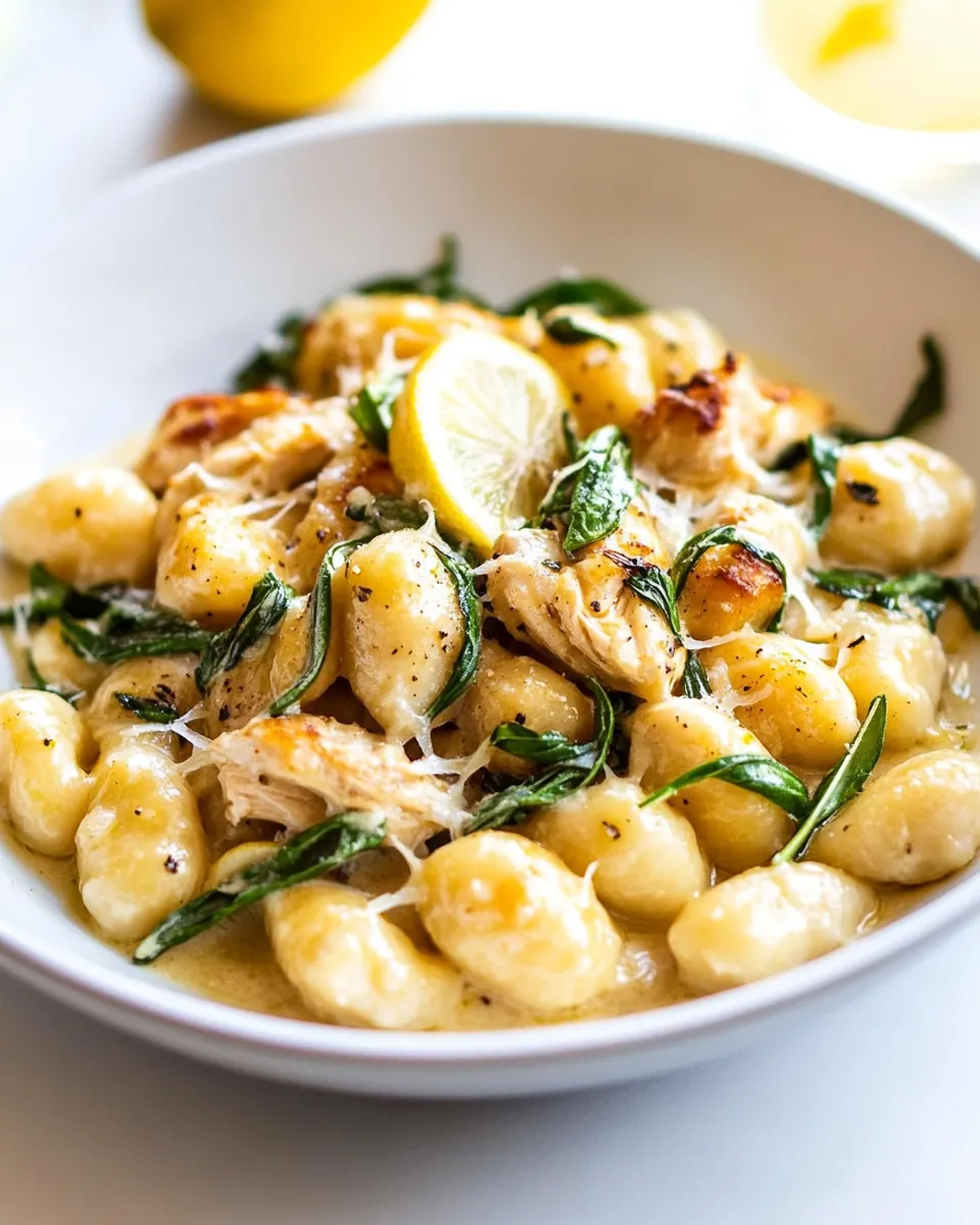 Lemon Chicken Gnocchi