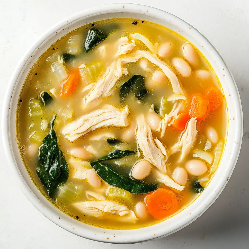 Lemon Chicken White Bean Soup