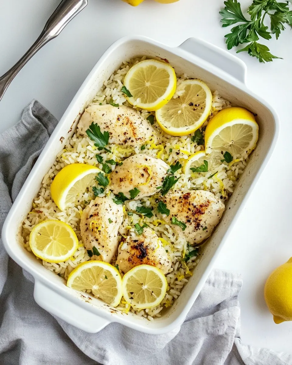 Lemon Chicken and Rice Skillet