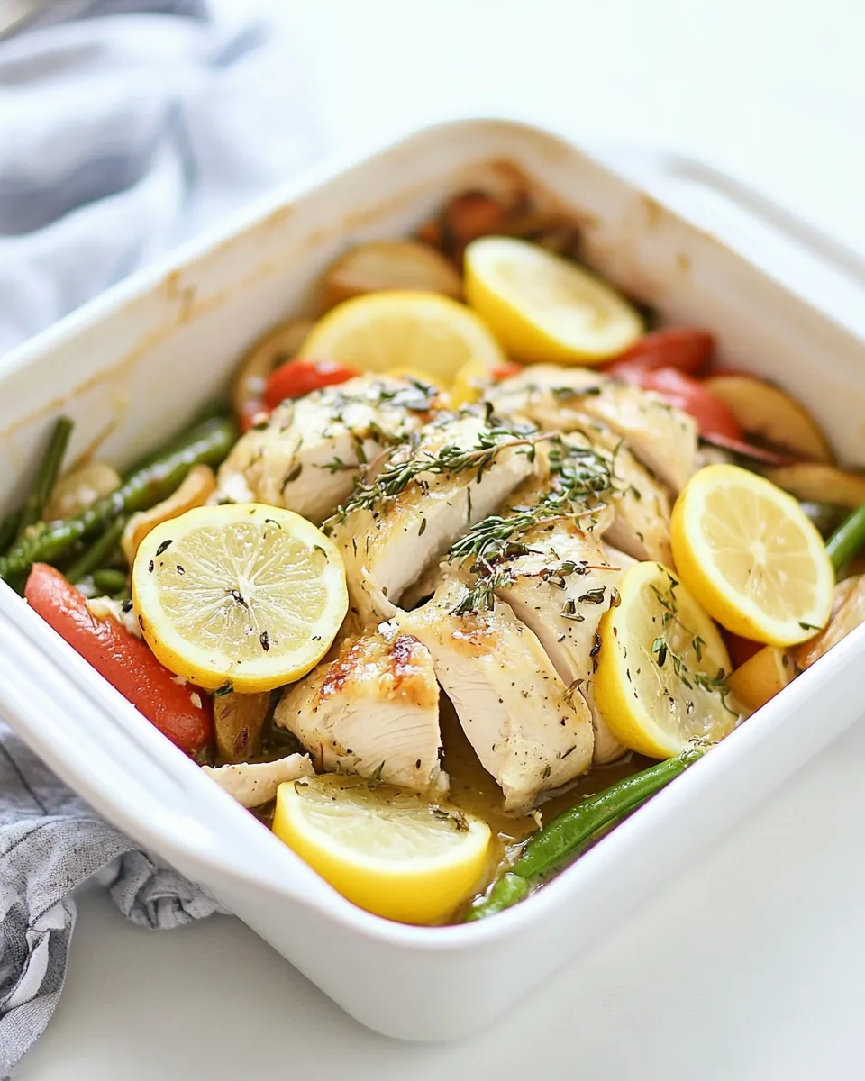 Lemon Chicken with Veggies