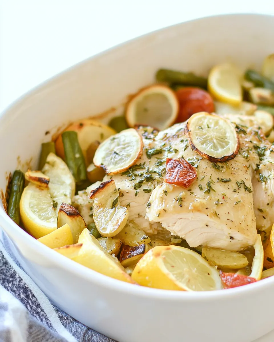 Lemon Chicken with Veggies