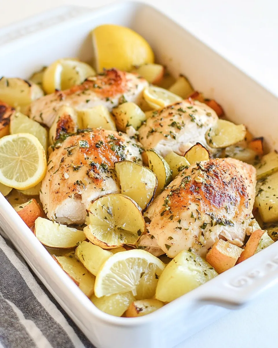 Lemon Chicken with Veggies