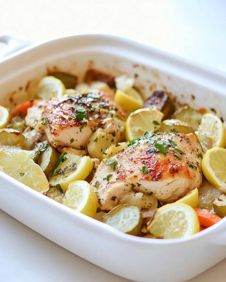 Lemon Chicken with Veggies