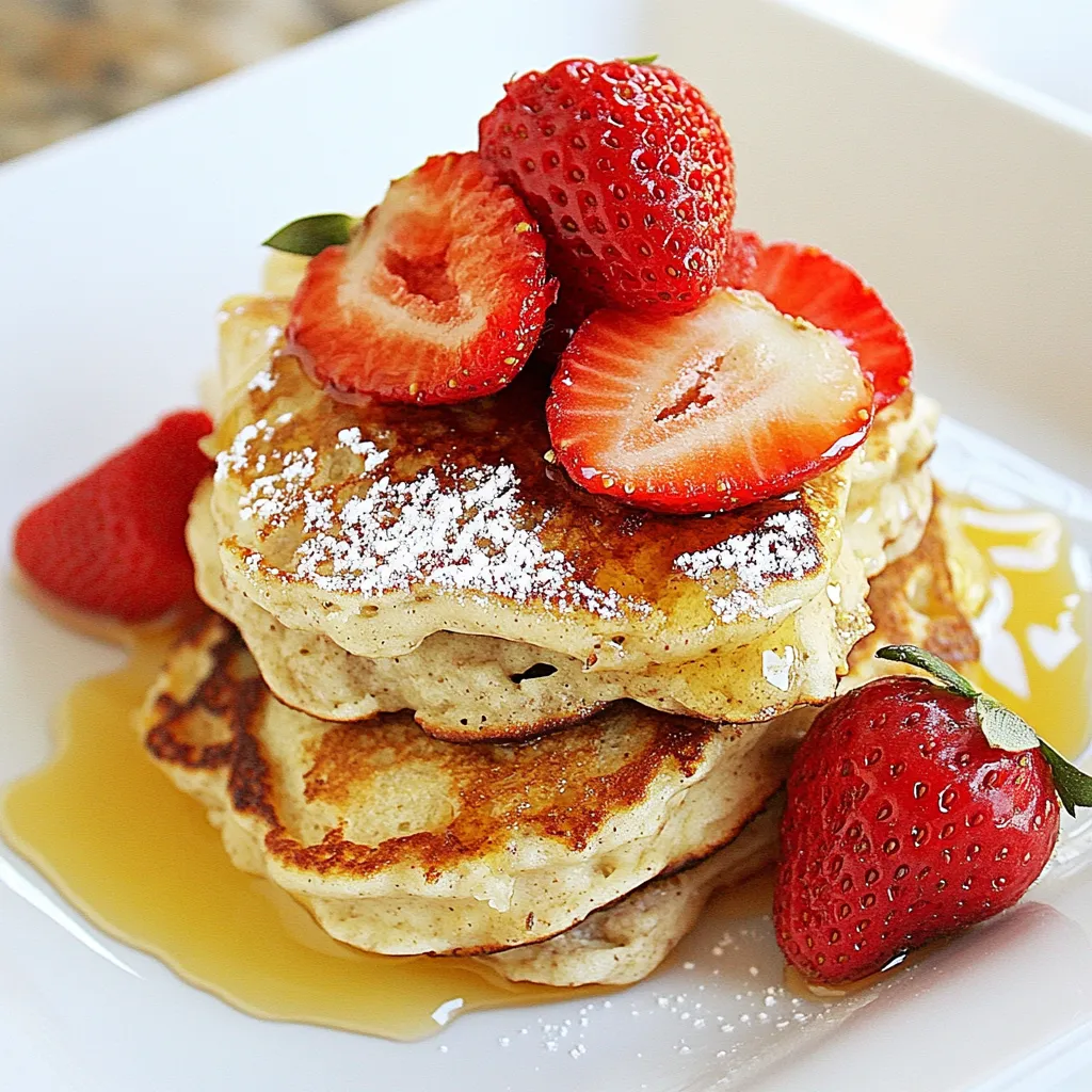 Lemon Cottage Cheese Pancakes