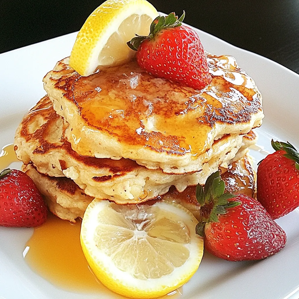Lemon Cottage Cheese Pancakes
