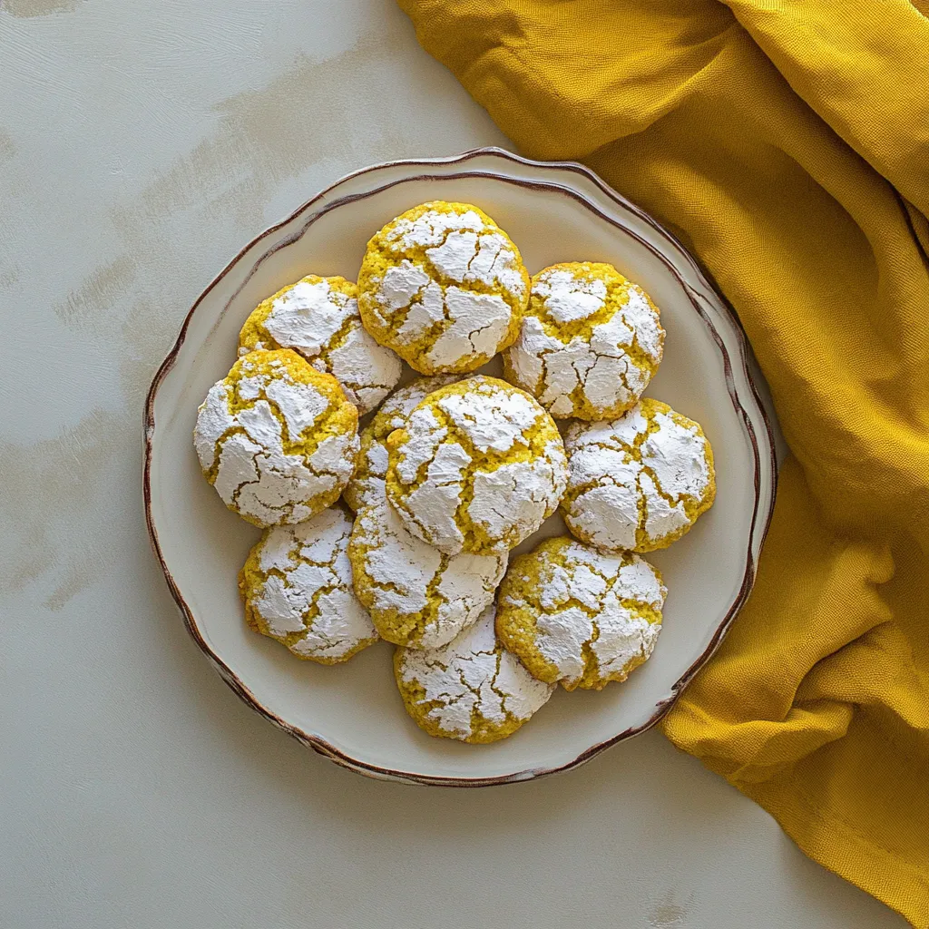 Lemon Crinkle Cookies