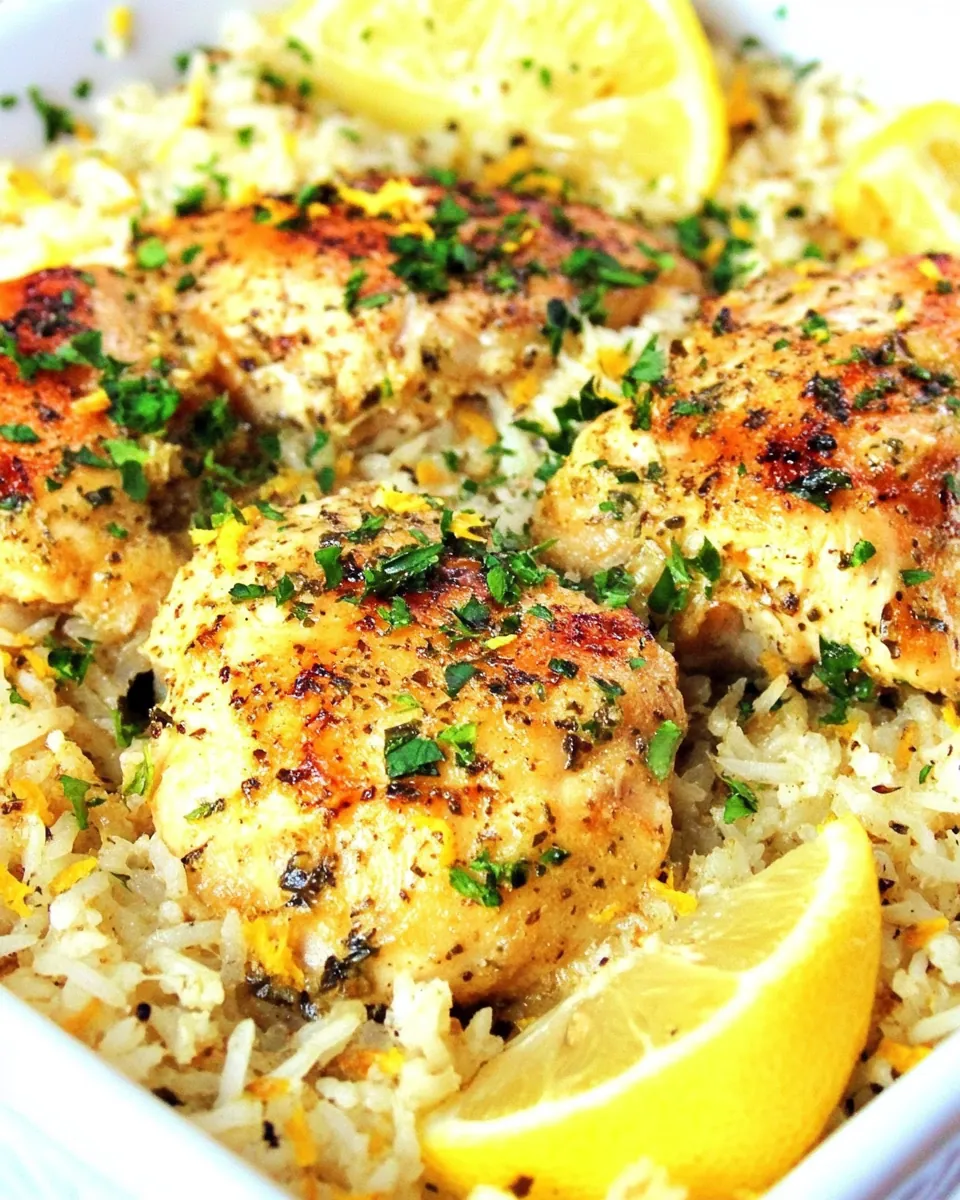Lemon Dijon Chicken and Rice