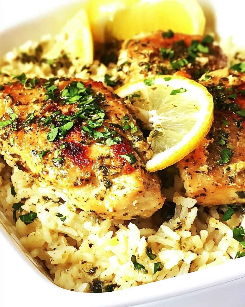Lemon Dijon Chicken and Rice