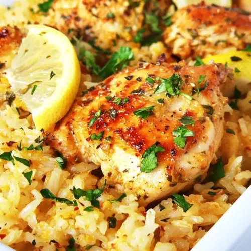 Lemon Dijon Chicken and Rice