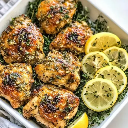 Lemon Garlic Chicken Thighs
