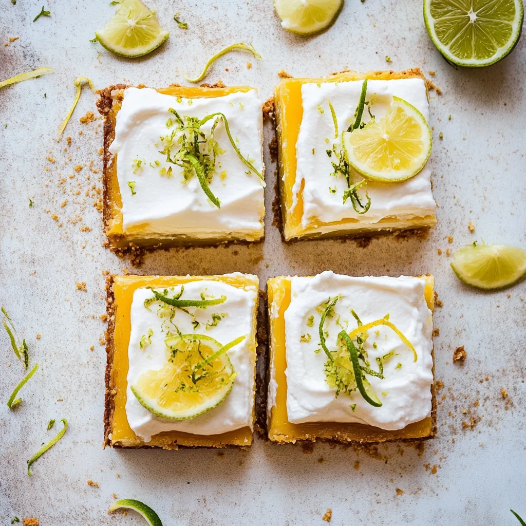 Lemon Key Lime Pie Bars