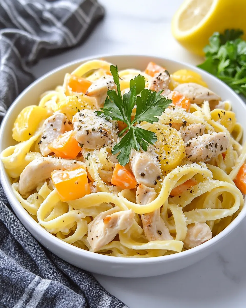 Lemon Pasta with Chicken