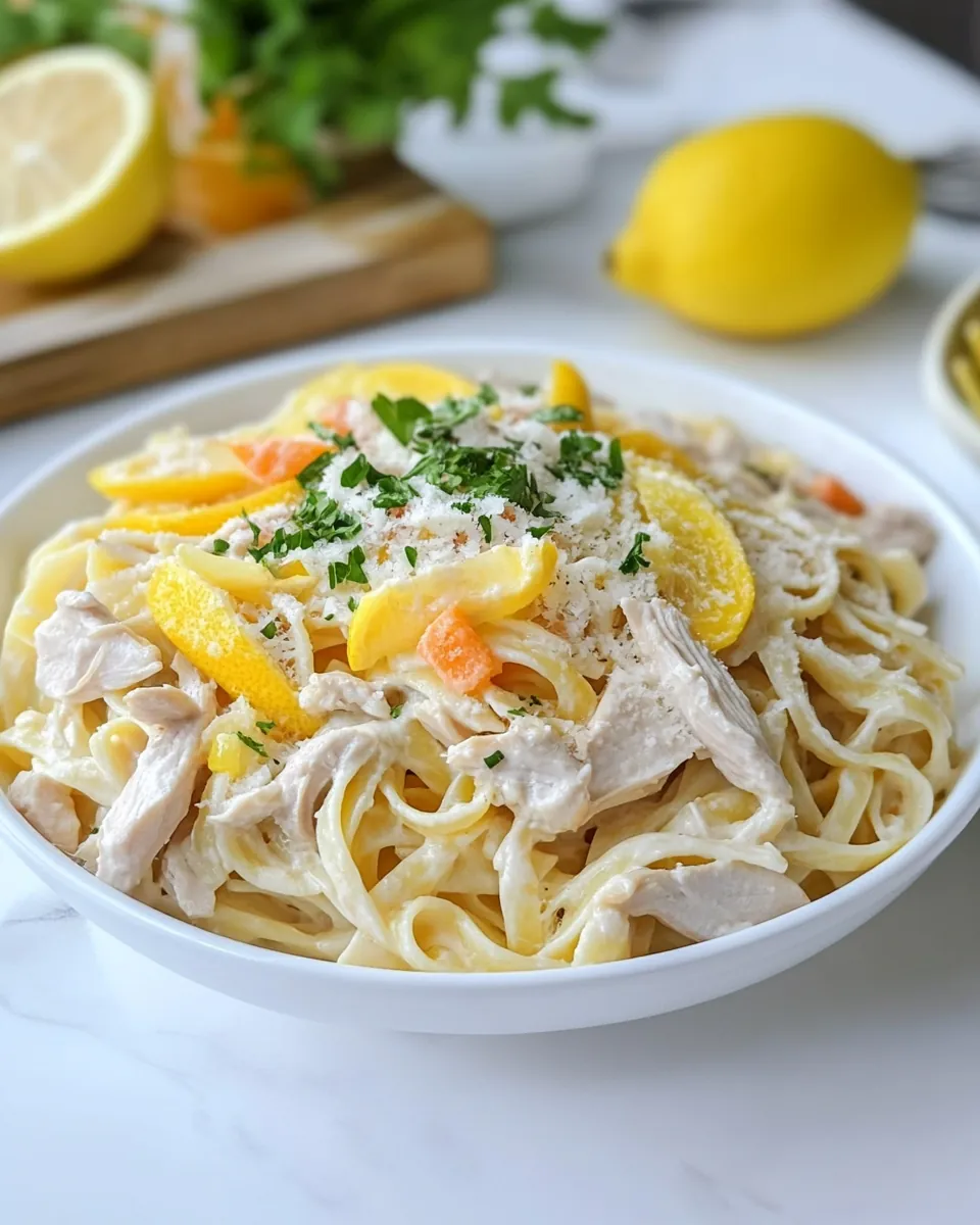 Lemon Pasta with Chicken