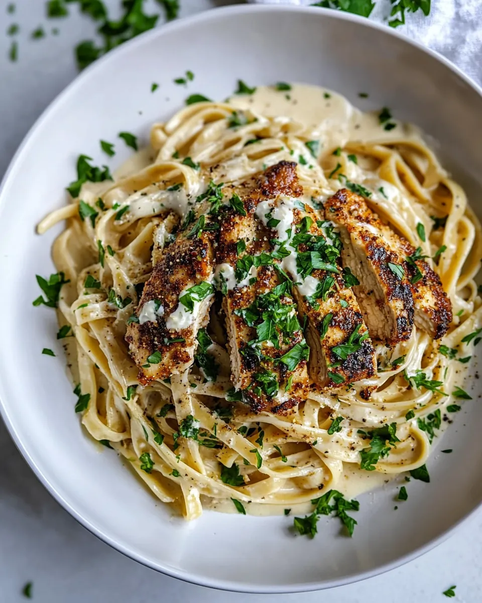 Lemon Pepper Cajun Chicken Fettuccine Alfredo
