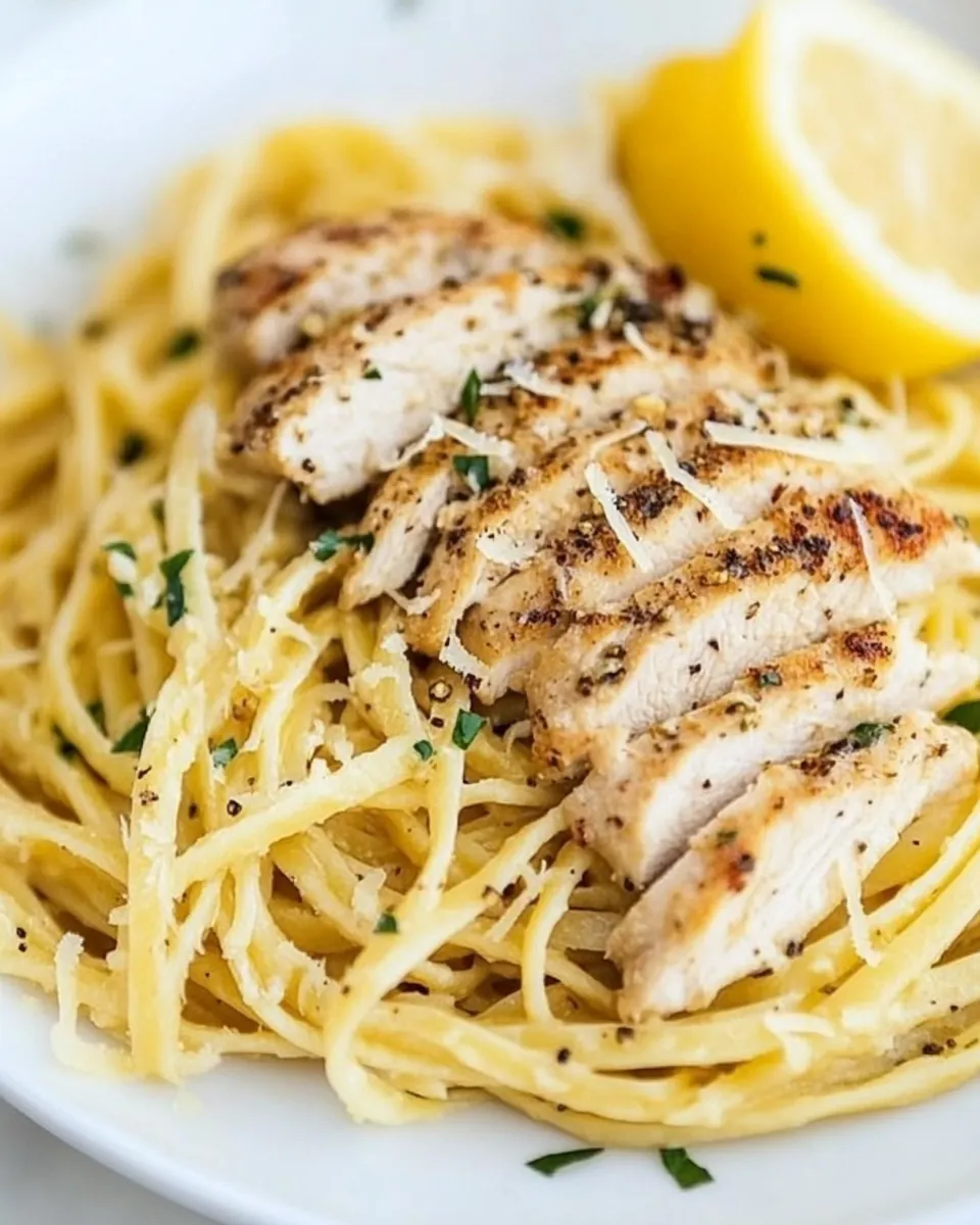 Lemon Pepper Chicken Pasta