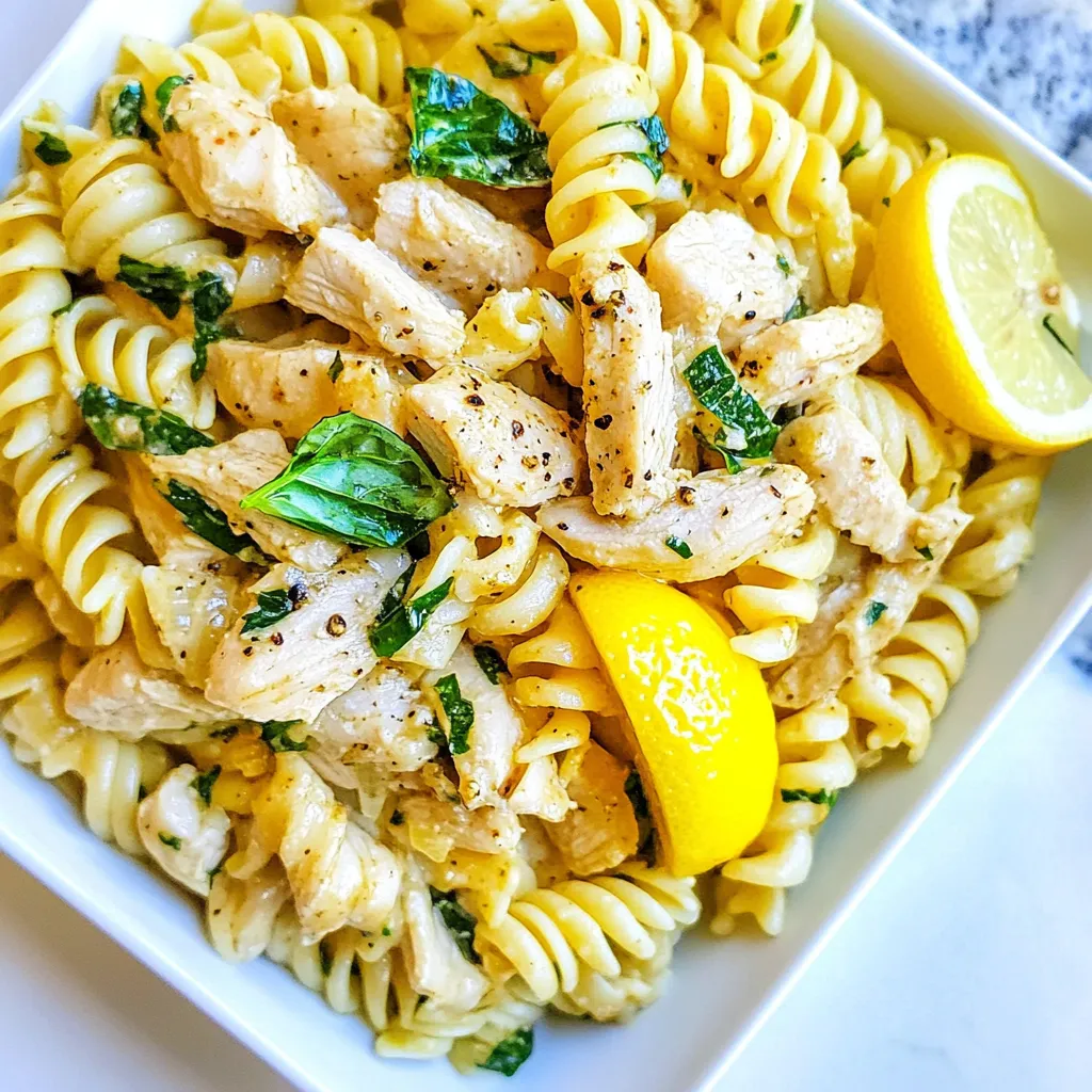 Lemon Pepper Chicken Pasta