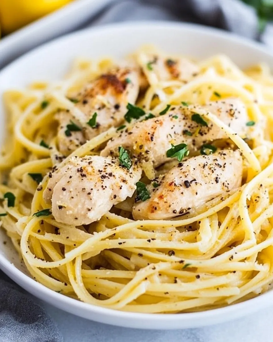 Lemon Pepper Chicken Pasta