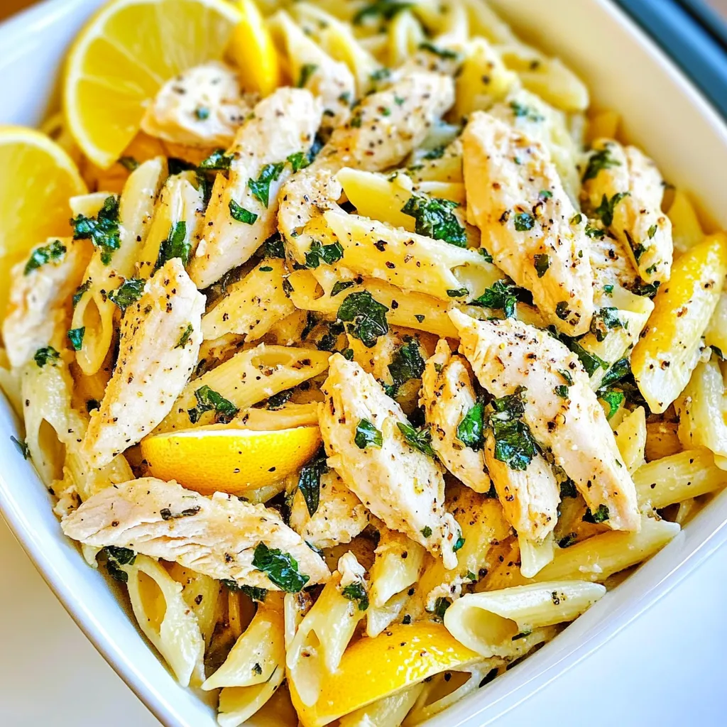 Lemon Pepper Chicken Pasta