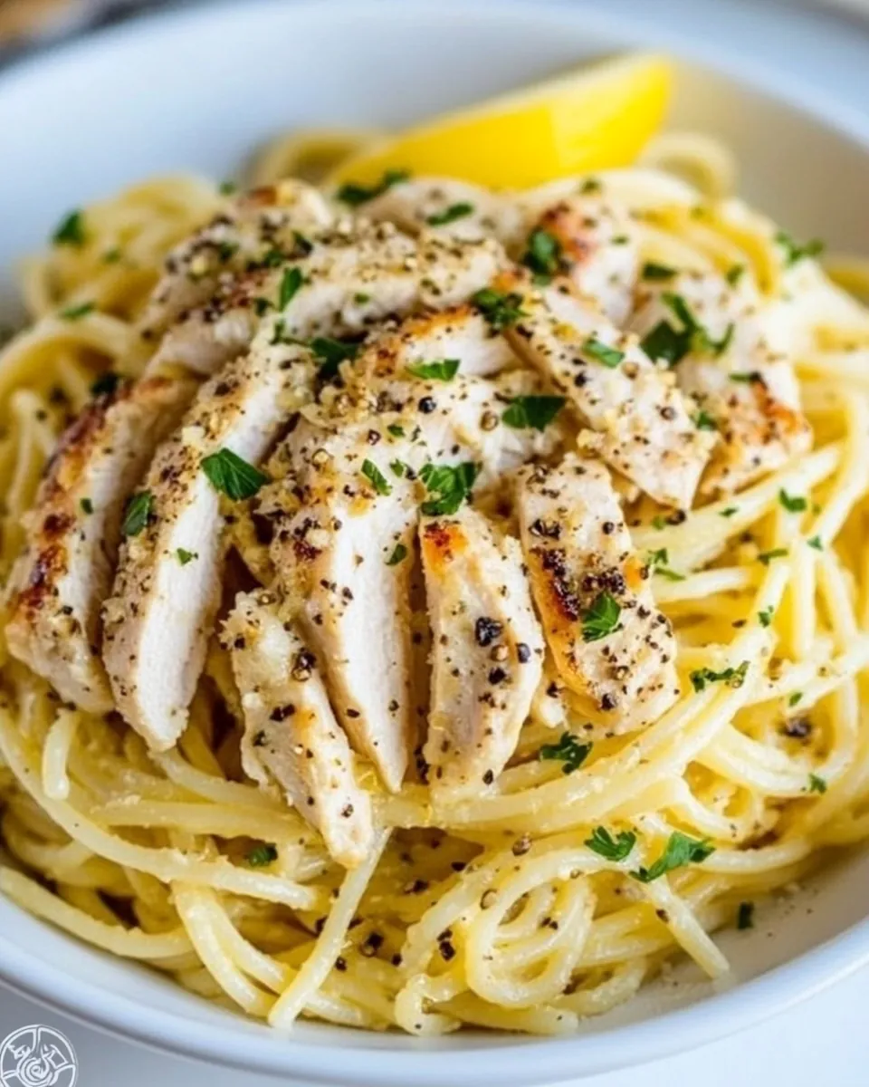 Lemon Pepper Chicken Pasta