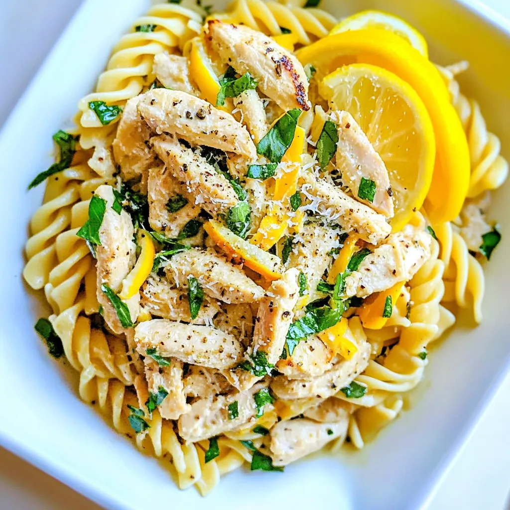Lemon Pepper Chicken Pasta